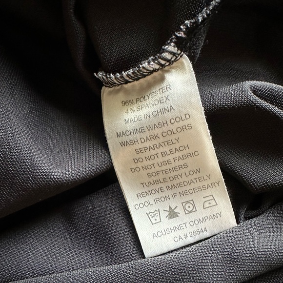 FOOTJOY Golf ⛳️ Men’s Black w Stripe Placket Performance Golf Shirt - Size LARGE - Picture 11 of 14